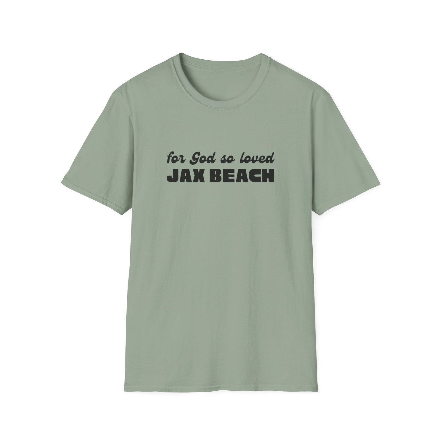 "For God So Loved JAX BEACH" Unisex Softstyle T-Shirt