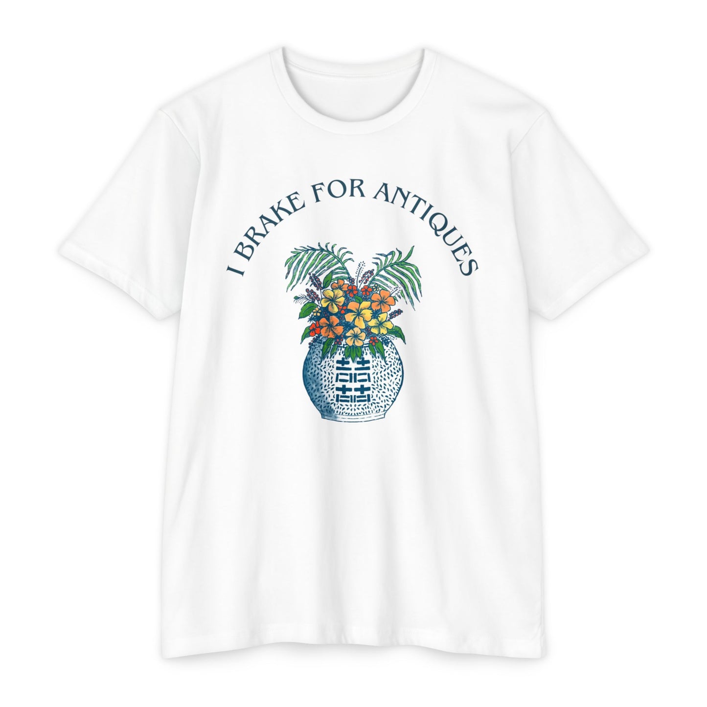 “I Brake For Antiques” Unisex CVC Jersey T-shirt