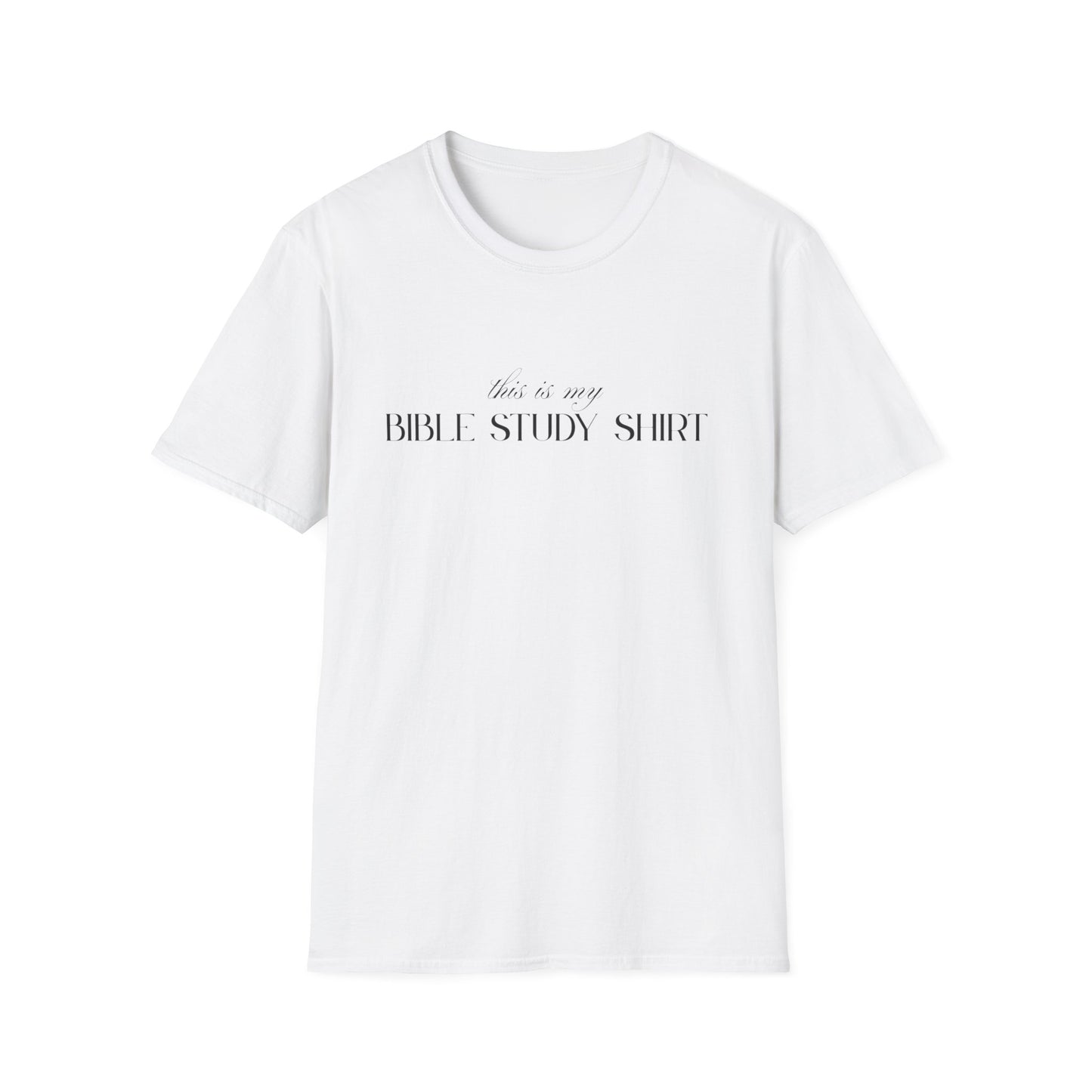 “This is my Bible Study Shirt” Unisex Softstyle T-Shirt
