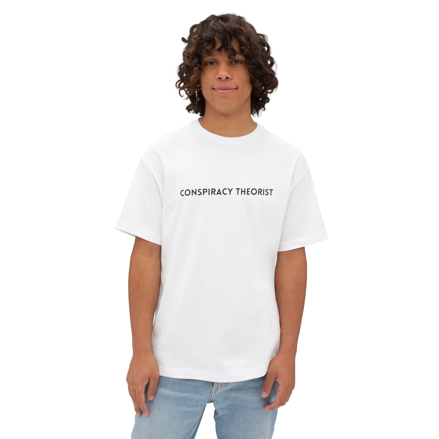 "Conspiracy Theorist" Unisex Oversized Boxy Tee