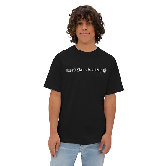 Based Dads Society, Unisex Oversized Boxy Tee